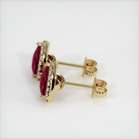 <span>2.51</span>&nbsp;<span class="tooltip-light">Ct.Tw.<span class="tooltiptext">Total Carat Weight</span></span> Ruby Earrings, 14K Yellow Gold 3