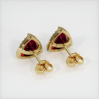 <span>1.28</span>&nbsp;<span class="tooltip-light">Ct.Tw.<span class="tooltiptext">Total Carat Weight</span></span> Ruby Earrings, 14K Yellow Gold 4