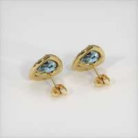 2.87 Ct.Tw. Gemstone Earrings, 14K Yellow Gold 4