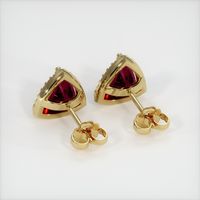 <span>2.51</span>&nbsp;<span class="tooltip-light">Ct.Tw.<span class="tooltiptext">Total Carat Weight</span></span> Ruby Earrings, 18K Yellow Gold 4