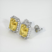 <span>6.07</span>&nbsp;<span class="tooltip-light">Ct.Tw.<span class="tooltiptext">Total Carat Weight</span></span> Sapphire Earrings, Platinum 950 2