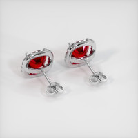 <span>2.03</span>&nbsp;<span class="tooltip-light">Ct.Tw.<span class="tooltiptext">Total Carat Weight</span></span> Ruby Earrings, Platinum 950 4