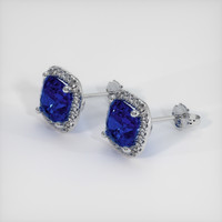 <span>2.72</span>&nbsp;<span class="tooltip-light">Ct.Tw.<span class="tooltiptext">Total Carat Weight</span></span> Sapphire Earrings, Platinum 950 2