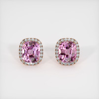 7.48 Ct.Tw. Gemstone Earrings, 14K Rose Gold 1