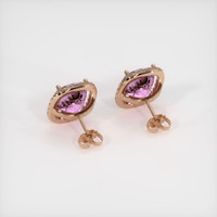 7.48 Ct.Tw. Gemstone Earrings, 14K Rose Gold 4