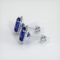 <span>4.35</span>&nbsp;<span class="tooltip-light">Ct.Tw.<span class="tooltiptext">Total Carat Weight</span></span> Sapphire Earrings, 14K White Gold 2