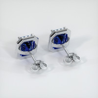 <span>4.35</span>&nbsp;<span class="tooltip-light">Ct.Tw.<span class="tooltiptext">Total Carat Weight</span></span> Sapphire Earrings, 14K White Gold 4