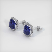 <span>1.90</span>&nbsp;<span class="tooltip-light">Ct.Tw.<span class="tooltiptext">Total Carat Weight</span></span> Sapphire Earrings, 14K White Gold 2