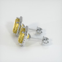 <span>6.07</span>&nbsp;<span class="tooltip-light">Ct.Tw.<span class="tooltiptext">Total Carat Weight</span></span> Sapphire Earrings, 14K White Gold 3