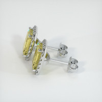 <span>2.89</span>&nbsp;<span class="tooltip-light">Ct.Tw.<span class="tooltiptext">Total Carat Weight</span></span> Sapphire Earrings, 14K White Gold 2