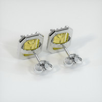 <span>2.89</span>&nbsp;<span class="tooltip-light">Ct.Tw.<span class="tooltiptext">Total Carat Weight</span></span> Sapphire Earrings, 14K White Gold 4