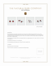 Ruby Earrings 0.88 Ct.Tw.Total Carat Weight, 14K White Gold Appraisal