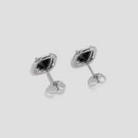 <span>3.89</span> <span class="tooltip-light">Ct.Tw.<span class="tooltiptext">Total Carat Weight</span></span> Grey Spinel Earrings, 14K White Gold 4