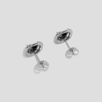 <span>3.21</span> <span class="tooltip-light">Ct.Tw.<span class="tooltiptext">Total Carat Weight</span></span> Grey Spinel Earrings, 14K White Gold 4