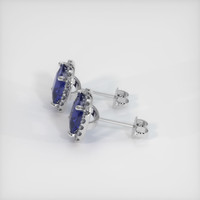 <span>1.90</span>&nbsp;<span class="tooltip-light">Ct.Tw.<span class="tooltiptext">Total Carat Weight</span></span> Sapphire Earrings, 18K White Gold 3