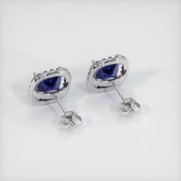 <span>1.90</span>&nbsp;<span class="tooltip-light">Ct.Tw.<span class="tooltiptext">Total Carat Weight</span></span> Sapphire Earrings, 18K White Gold 4
