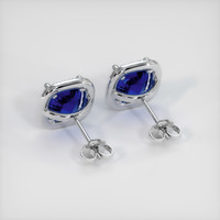 <span>2.72</span>&nbsp;<span class="tooltip-light">Ct.Tw.<span class="tooltiptext">Total Carat Weight</span></span> Sapphire Earrings, 18K White Gold 4