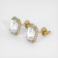 <span>2.43</span>&nbsp;<span class="tooltip-light">Ct.Tw.<span class="tooltiptext">Total Carat Weight</span></span> Sapphire Earrings, 14K Yellow Gold 2