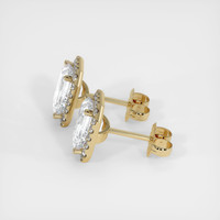 <span>2.43</span>&nbsp;<span class="tooltip-light">Ct.Tw.<span class="tooltiptext">Total Carat Weight</span></span> Sapphire Earrings, 14K Yellow Gold 3