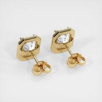 <span>2.43</span>&nbsp;<span class="tooltip-light">Ct.Tw.<span class="tooltiptext">Total Carat Weight</span></span> Sapphire Earrings, 14K Yellow Gold 4
