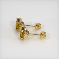 1.02 Ct.Tw. Gemstone Earrings, 14K Yellow Gold 3