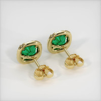 Emerald Earrings 0.98 Ct.Tw.Total Carat Weight, 18K Yellow Gold Preview