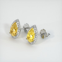 <span>3.23</span>&nbsp;<span class="tooltip-light">Ct.Tw.<span class="tooltiptext">Total Carat Weight</span></span> Sapphire Earrings, Platinum 950 2