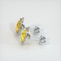<span>3.23</span>&nbsp;<span class="tooltip-light">Ct.Tw.<span class="tooltiptext">Total Carat Weight</span></span> Sapphire Earrings, Platinum 950 3
