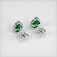 Pave Emerald Earrings 1.12 Ct.Tw.Total Carat Weight, Platinum 950 Preview