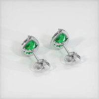 <span>0.73</span>&nbsp;<span class="tooltip-light">Ct.Tw.<span class="tooltiptext">Total Carat Weight</span></span> Emerald Earrings, Platinum 950 4