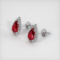 Ruby Earrings 1.00 Ct.Tw.Total Carat Weight, Platinum 950 Preview