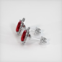 Ruby Earrings 1.00 Ct.Tw.Total Carat Weight, Platinum 950 Preview