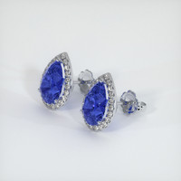 <span>7.35</span>&nbsp;<span class="tooltip-light">Ct.Tw.<span class="tooltiptext">Total Carat Weight</span></span> Sapphire Earrings, 14K White Gold 3