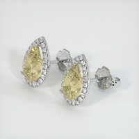 <span>3.00</span>&nbsp;<span class="tooltip-light">Ct.Tw.<span class="tooltiptext">Total Carat Weight</span></span> Sapphire Earrings, 14K White Gold 2