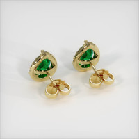 Emerald Earrings 1.12 Ct.Tw.Total Carat Weight, 18K Yellow Gold Preview