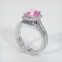 2.73 Ct. Pink Sapphire Ring, Platinum 950 2