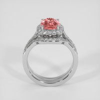 2.02 Ct. Padparadscha Sapphire Ring, 10K White Gold 3