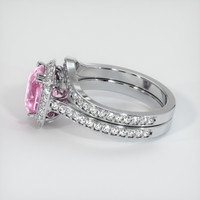 2.73 Ct. Pink Sapphire Ring, 14K White Gold 4