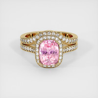 2.73 Ct. Sapphire Ring, 18K Yellow Gold 1