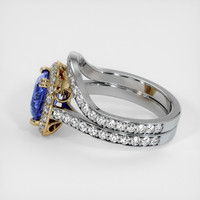 2.21 Ct. Sapphire Ring, 14K Yellow & White 4