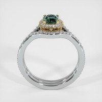 0.78 Ct. Sapphire Ring, 14K Yellow & White 3