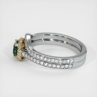 0.78 Ct. Sapphire Ring, 14K Yellow & White 4