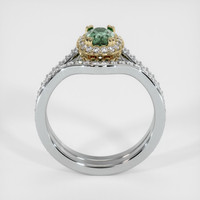 0.66 Ct. Sapphire Ring, 18K Yellow & White 3