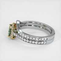0.66 Ct. Sapphire Ring, 18K Yellow & White 4