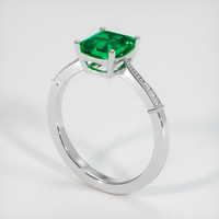 1.79 Ct. Emerald Ring, Platinum 950 2