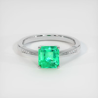 2.15 Ct. Emerald Ring, Platinum 950 1