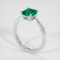 2.07 Ct. Emerald Ring, Platinum 950 2