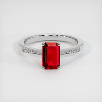 1.73 Ct. Ruby Ring, Platinum 950 1