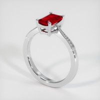 1.73 Ct. Ruby Ring, Platinum 950 2