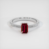 1.45 Ct. Ruby Ring, Platinum 950 1